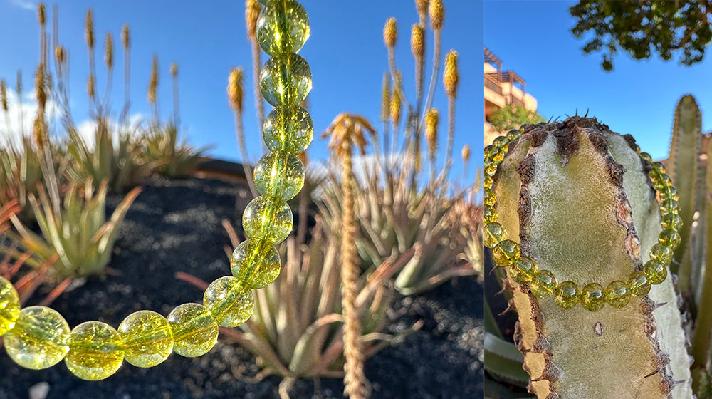 Yuris × kaori oracle オリビンブレスレット6mm