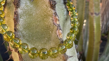 Yuris × kaori oracle オリビンブレスレット６mm